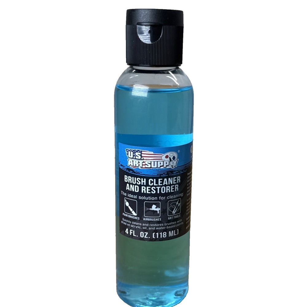 4 oz Brush Cleaner, Restorer, Clean Dried Paint Brushes, Airbrushes, Acrylic Oil